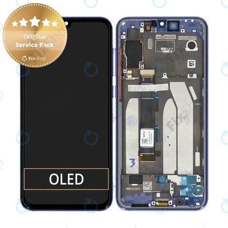 Xiaomi Mi 9 SE - Écran LCD + Ecran Tactile + Cadre (Ocean Blue) - 5610100210B6 Genuine Service Pack