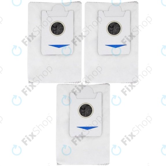 Sac à poussière, 3 pièces, Charbon actif pour Ecovacs Deebot X2-series, X5-series