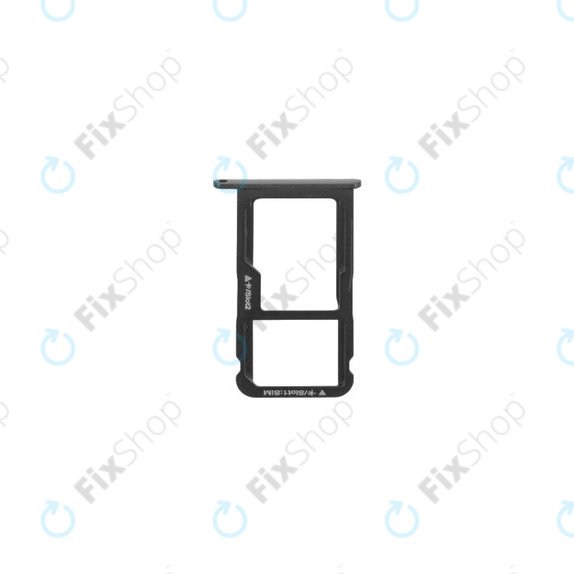 Huawei P8 Lite ALE-L21, P9 Lite (2017) PRA-L21 - Emplacement SIM (Noir) - 51661CYH