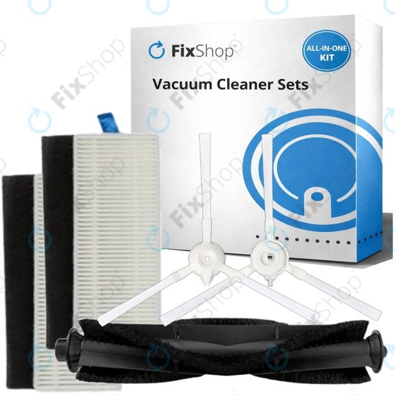 Kit de pièces de rechange pour Rowenta X-Plorer S75 (1x Brosse principale, 2x Filtre, 2x Brosse latérale)