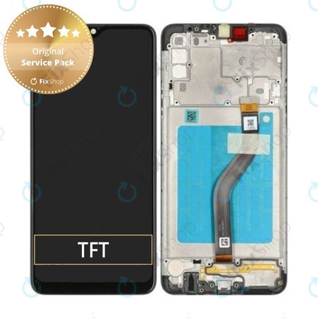 Samsung Galaxy A20s A207F - Écran LCD + Ecran Tactile + Cadre (Noir) - GH81-17774A Genuine Service Pack