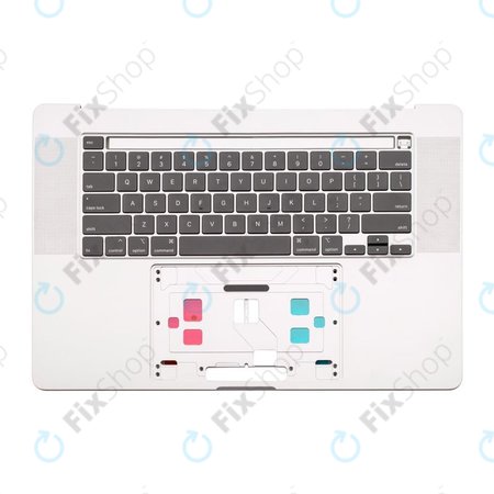 Apple MacBook Pro 16" A2141 (2019) - Cadre clavier supérieur + clavier US (Argent)