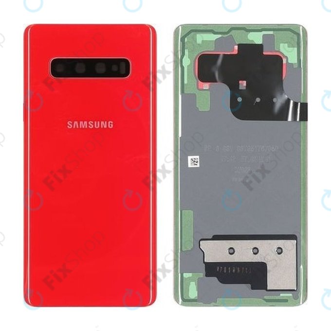 Samsung Galaxy S10 Plus G975F - Cache batterie (Rouge Cardinal) - GH82-18406H Genuine Service Pack