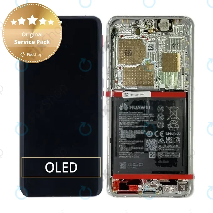 Huawei P60 Pro - Écran LCD + Écran Tactile + Cadre + Batterie - 02355MUT Genuine Service Pack