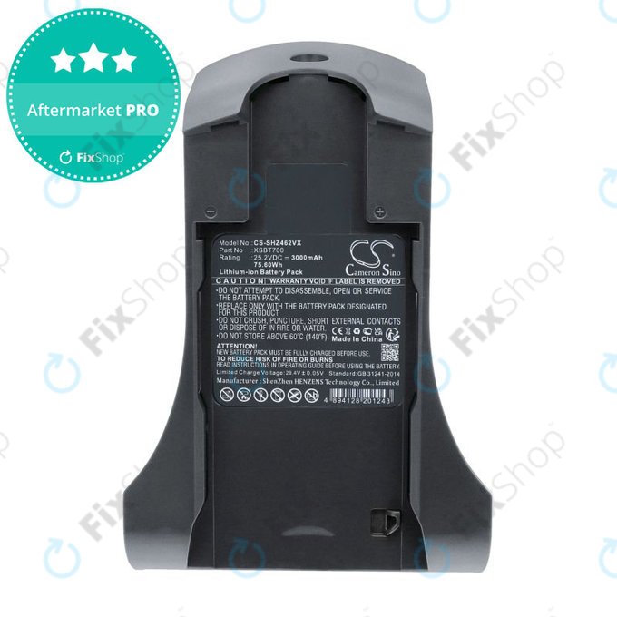 Batterie pour Shark IZ, 3000mAh, Li-Ion, 25.2V, XSBT700, HQ
