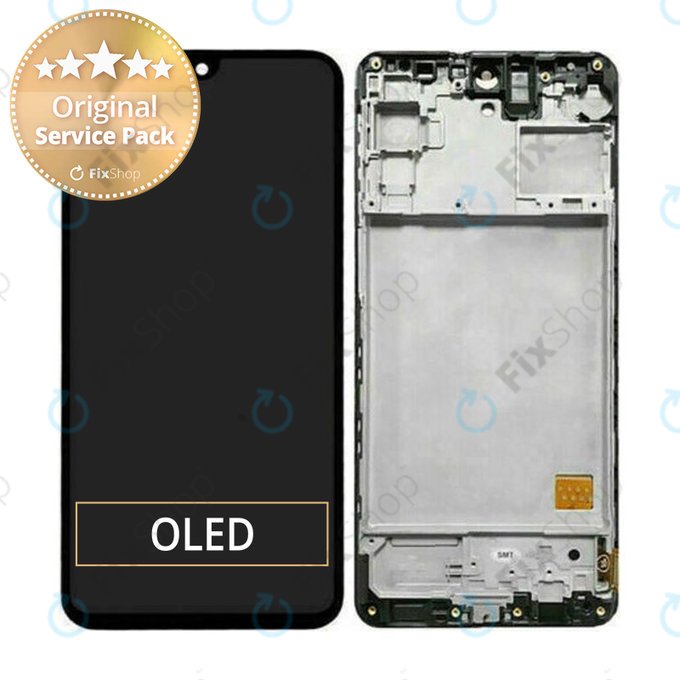 Samsung Galaxy M31s M317F - Écran LCD + Ecran Tactile + Cadre (Noir Mirage) - GH81-13736A, GH82-23774A, GH82-24114A Genuine Service Pack