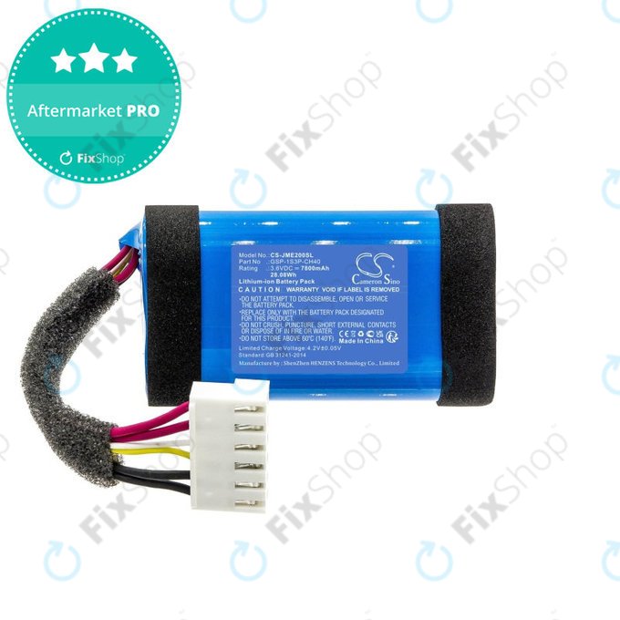 Batterie pour JBL Charge Essential 2, 7800mAh, Li-Ion, 3.6V, GSP-1S3P-CH40, HQ