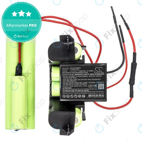 Batterie pour Electrolux ErgoRapido ZB3004, ZB3005, ZB3006, AEG AG3004, AG3005, AG3006, 1500mAh, Ni-MH, 14.4V, 2199035029, HQ