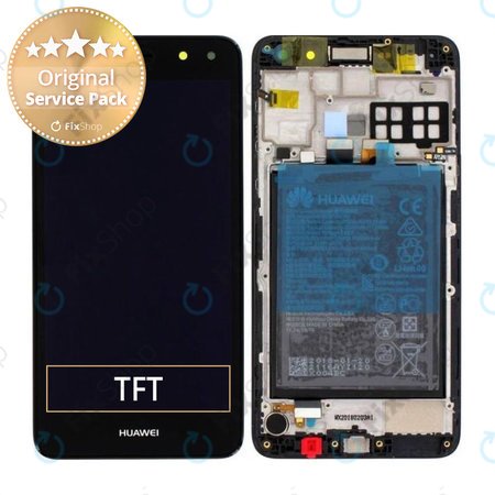 Huawei Y5 (2017) - Ecran LCD + Ecran Tactile + Cadre + Batterie (Noir) - 02351DMD