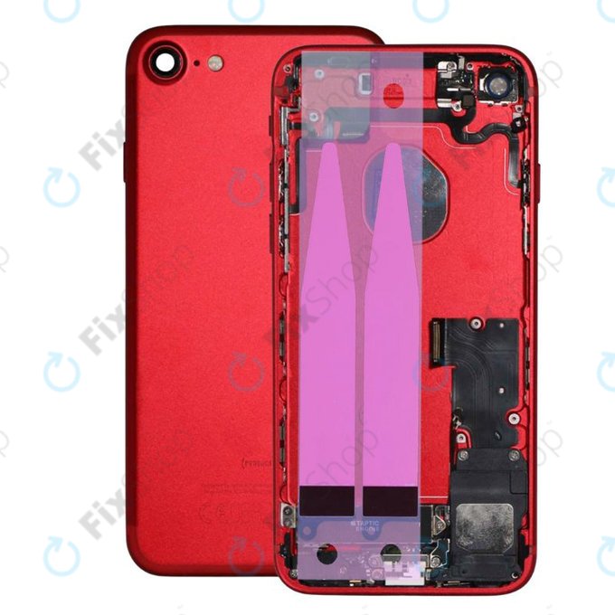 Apple iPhone 7 - Petites pièces du boîtier arrière (rouge)