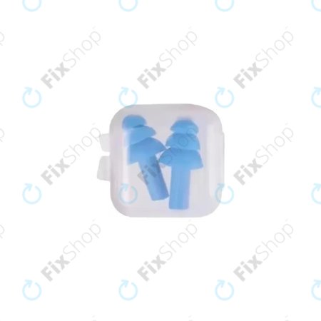 Bouchons d’oreilles en silicone souple, Bleus, Paire