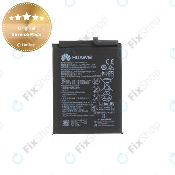 Huawei Mate 10 Pro BLA-L29, P20 Pro, Mate 10, View 20, Mate 20, Honor 20 Pro - Batterie Li-Ion-Polymère 3900mAh HB436486ECW - 24022342, 24022827