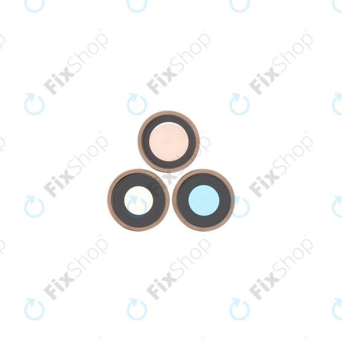 Apple iPhone 16 Pro, 16 Pro Max - Cadre d'objectif de caméra arrière (Desert Titanium) - 3pcs