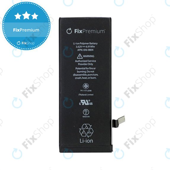 Batterie pour iPhone 6, 1810mAh, FixPremium