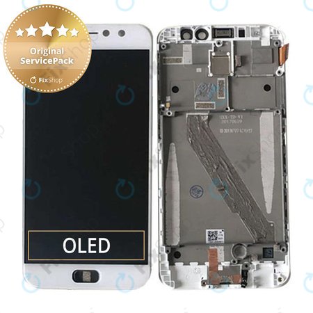 Asus ZenFone 4 Selfie Pro ZD552KL - Écran LCD + Tactile + Cadre (Biela) - 90AZ01M4-R20010 Genuine Service Pack