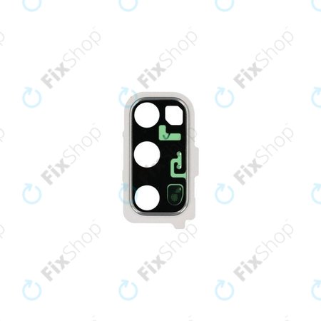 Samsung Galaxy S20 G980F - Cadre en verre pour caméra arrière (blanc nuage) - GH98-45072B Genuine Service Pack
