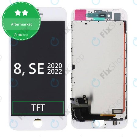 Apple iPhone 8, SE (2020), SE (2022) - Écran LCD + Écran tactile + Cadre (Blanc)