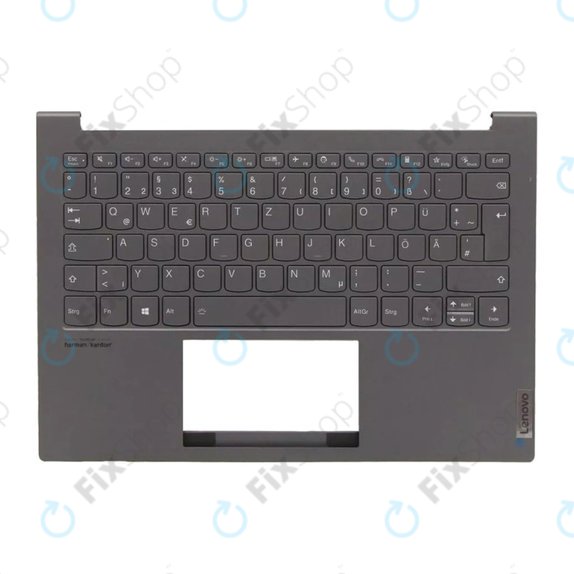 Lenovo ThinkBook 13X ITG - Cache C (accoudoir) + clavier DE (Slate Gray) - 77034096 Genuine Service Pack