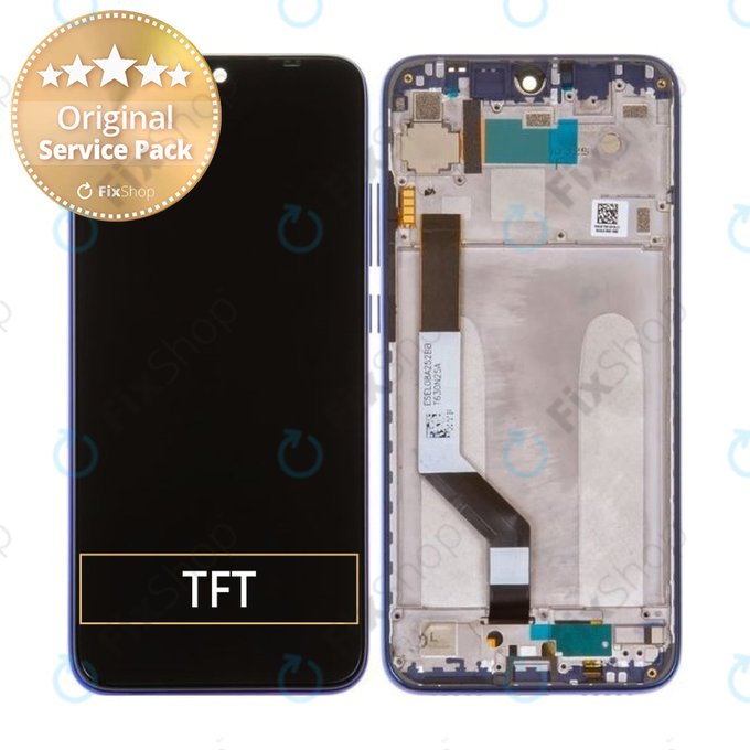 Xiaomi Redmi Note 7 - Écran LCD + Écran Tactile + Cadre (Neptune Blue) - 5610100140C7, 561010020033, 561010034033 Genuine Service Pack