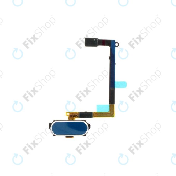 Samsung Galaxy S6 G920F - Bouton Home + Câble flexible (Bleu) - GH96-08166D Genuine Service Pack