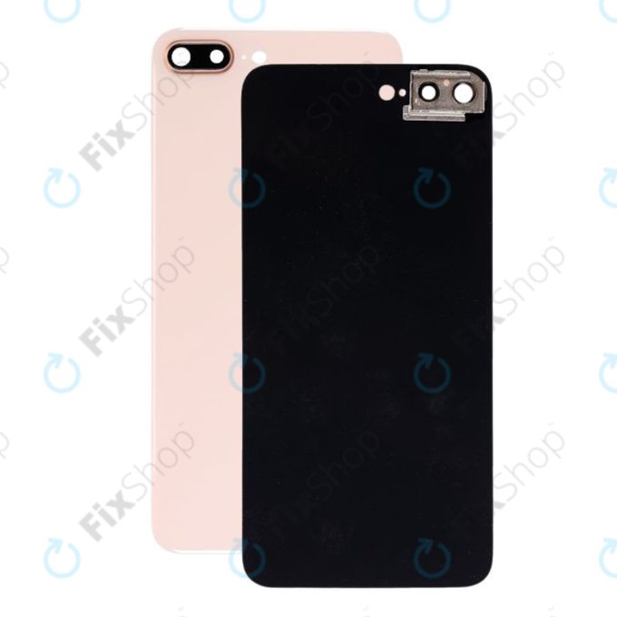 Apple iPhone 8 Plus - Verre du boîtier arrière + support d'appareil photo (Or)