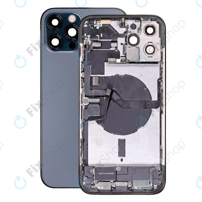 Apple iPhone 12 Pro Max - Petites pièces du boîtier arrière (bleu)