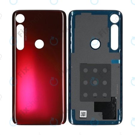 Motorola Moto G8 Plus - Cache batterie (Rouge foncé) - 5S58C15538 Pack de service d'origine