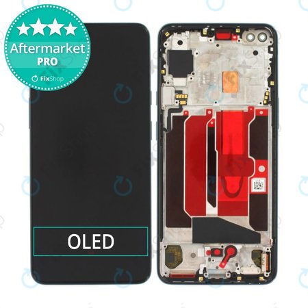 OnePlus Nord - Écran LCD + Écran tactile + Cadre (Noir) OLED