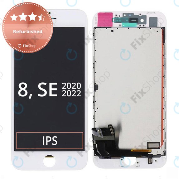 Apple iPhone 8, SE (2020), SE (2022) - Écran LCD + Écran Tactile + Cadre (Blanc) Refurbished