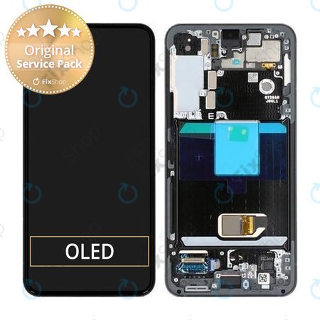 Samsung Galaxy S22 S901B - Écran LCD + Ecran Tactile + Cadre (Gris) - GH82-27520E, GH82-27521E Genuine Service Pack