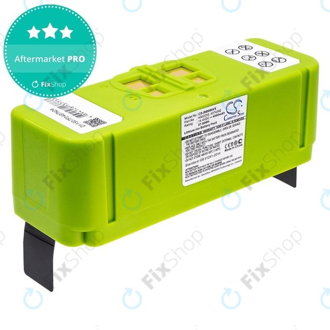 iRobot Roomba 600, 800, 900-series - Batterie 4502233, 4374392 2130LI Li-Ion 14.4V 4000mAh HQ