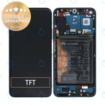 Huawei Honor 20 Pro - Écran LCD + Ecran Tactile + Cadre + Batterie (Bleu Phantom) - 02352VKL Genuine Service Pack