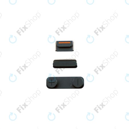 Apple iPhone 5 - Ensemble de boutons latéraux - Alimentation + Volume + Muet (Noir)