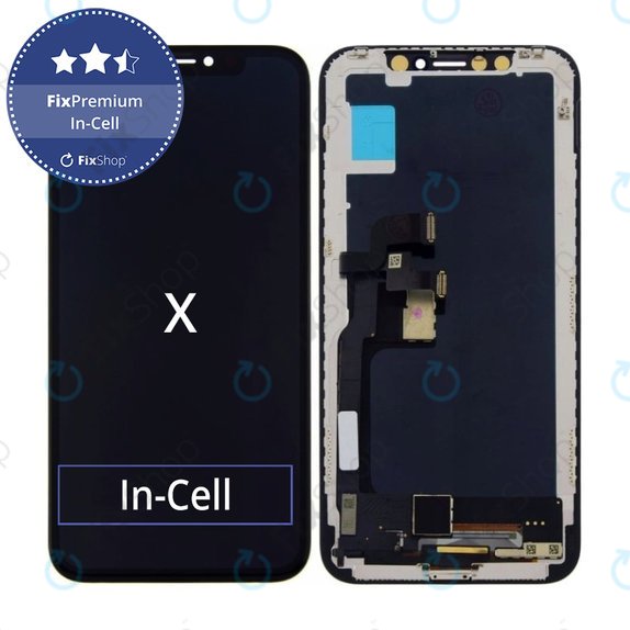 Écran In-Cell pour iPhone X, Tactile avec cadre, FixPremium