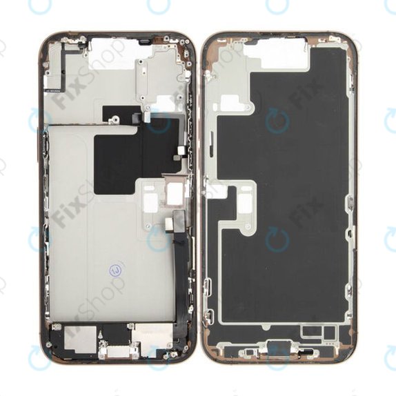 Apple iPhone 16 Pro Max - Cadre central + Boutons d’alimentation + Volume (Desert Titanium)