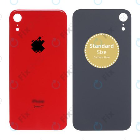 Apple iPhone XR - Verre du boîtier arrière (Rouge)