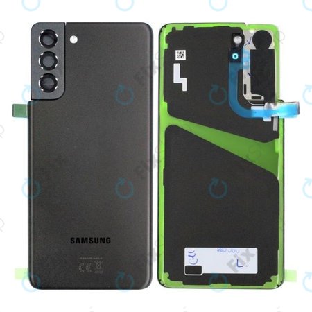 Samsung Galaxy S21 Plus G996B - Cache batterie (noir fantôme) - GH82-24505A Genuine Service Pack