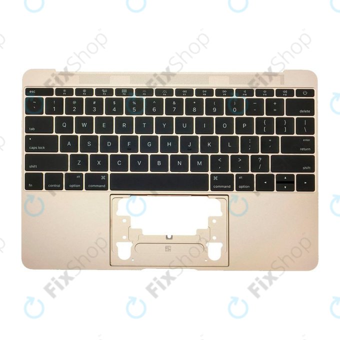 Apple MacBook 12" Retina A1534 (Début 2015 - Mi 2017) - Cadre de clavier supérieur + clavier US (Or)