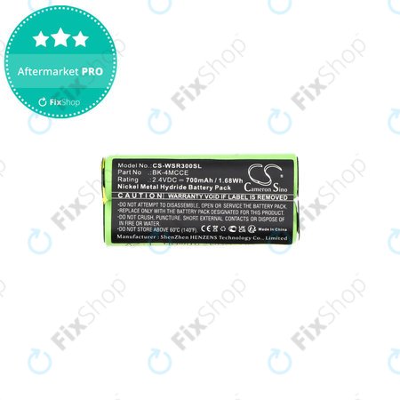 Batterie pour Waterpik 900 Sonic Toothbrush, Sensonic Plus Sr-3000, 700mAh, Ni-MH, 2.4V, BK-4MCCE, HQ