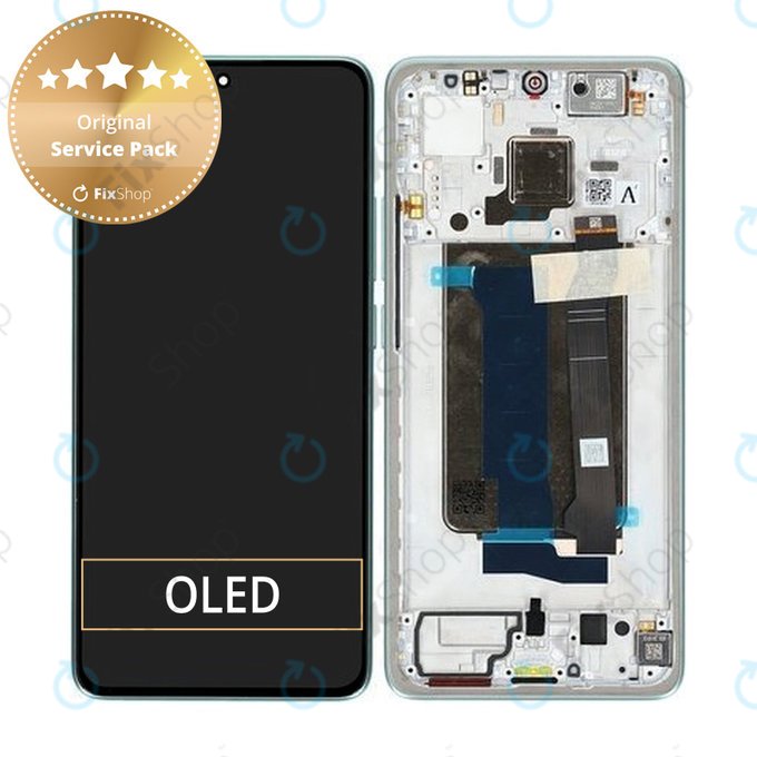 Xiaomi Poco X7 Pro 2412DPC0AG - Écran LCD + Écran tactile + Cadre (Green) - 56000200O1000 Genuine Service Pack