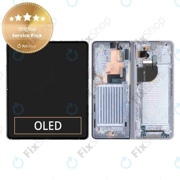 Samsung Galaxy Z Fold 5 F946B - Écran LCD + Ecran Tactile + Cadre (Icyblue) - GH82-31842C Genuine Service Pack