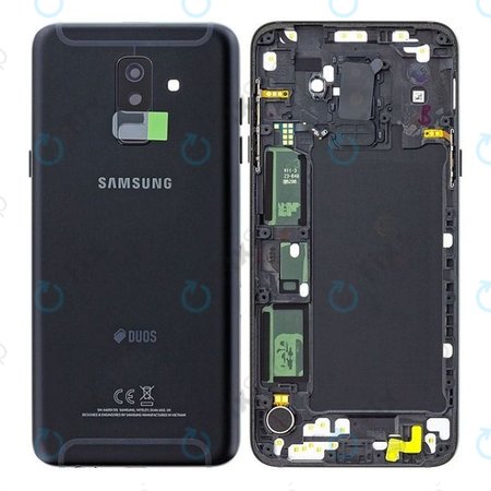 Samsung Galaxy A6 Plus (2018) - Cache batterie (Noir) - GH82-16431A Genuine Service Pack