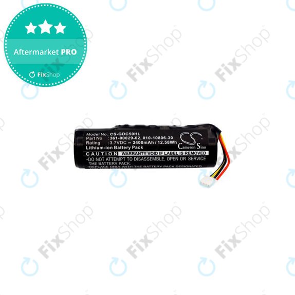 Garmin Alpha 100, DC50, GAA002, GAA003, GAA004, T5, TT10, TT15 - Batterie 010-10806-30, 010-11828-03, 361-00029-02 3400mAh HQ