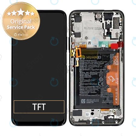 Huawei P Smart Pro - Écran LCD + Ecran Tactile + Cadre (Black) - 02352YLP Genuine Service Pack