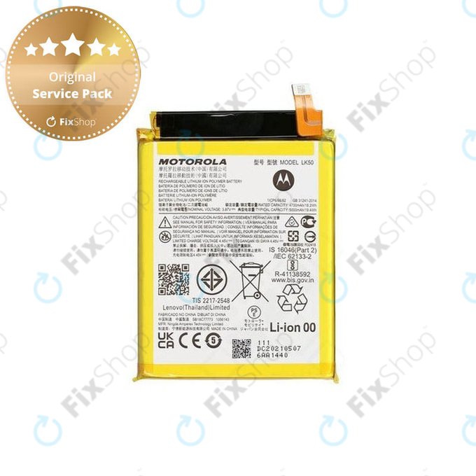 Motorola Moto G60s XT2133 - Batterie 5000mAh LK50 - SB18C77773 Genuine Service Pack