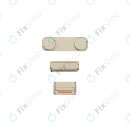 Apple iPhone 5S - Ensemble de boutons latéraux - Alimentation + Volume + Muet (Or)