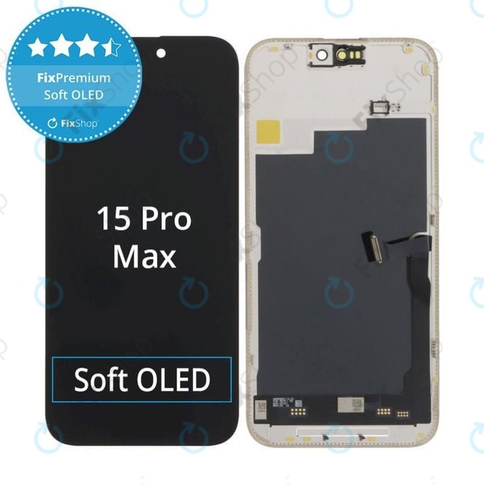 Écran Soft OLED pour iPhone 15 Pro Max - Vitre tactile + Châssis, DIAGNOSTIC