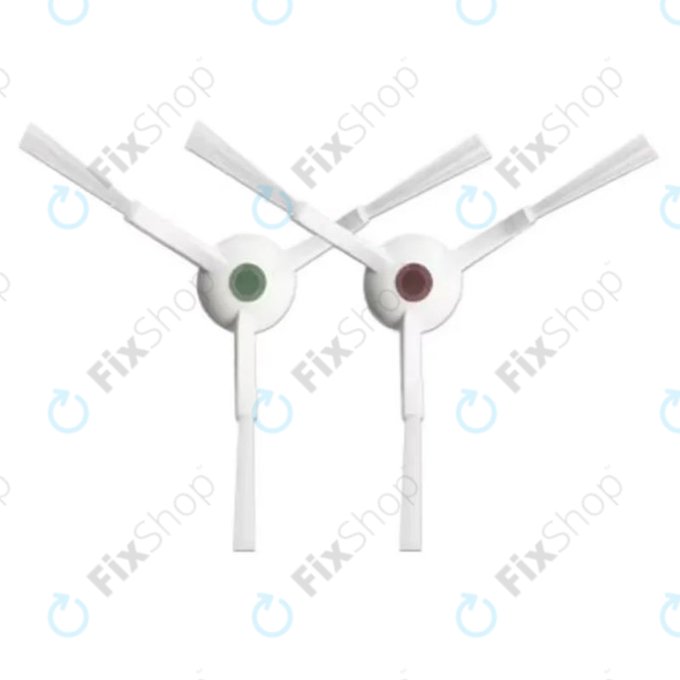 Ecovacs Deebot N-series, T-series, Ozmo-series, X-series - Brosse latérale (Blanc) - 2pcs
