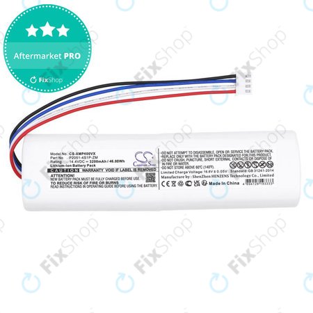 Batterie pour Xiaomi Mi Robot Vacuum Mop 2, Mijia Sweeping Vacuum Cleaner 2C, 3200mAh, Li-Ion, 14.4V, P2051-4S1P-ZM, HQ