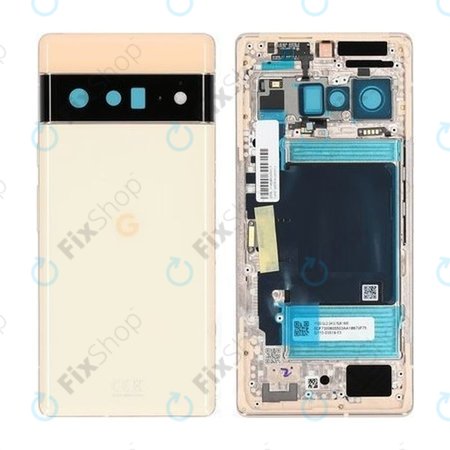Google Pixel 6 Pro - Boîtier arrière (Sorta Sunny) - G949-00224-01 Genuine Service Pack